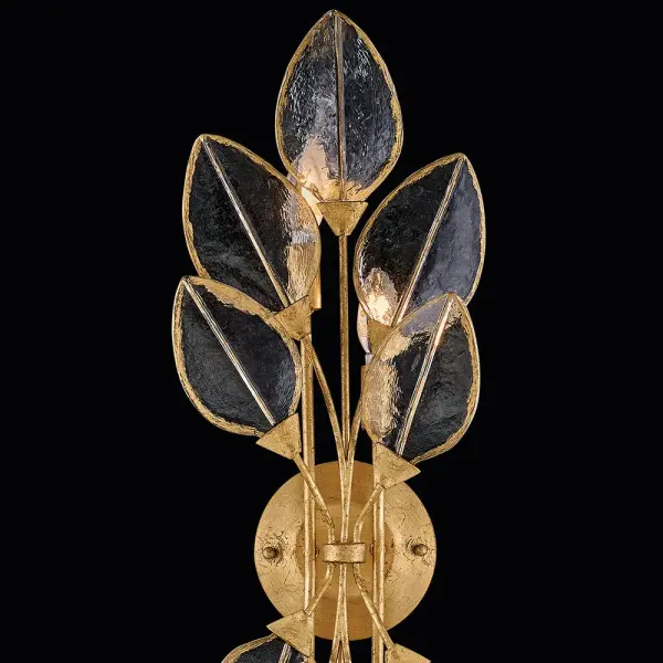 Amira Large Four Light Sconce in Distressed Brass - Image 6