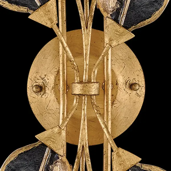 Amira Large Four Light Sconce in Distressed Brass - Image 8