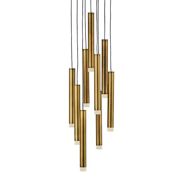 Harmony Small Adjustable Pendant in Heritage Brass - Image 4