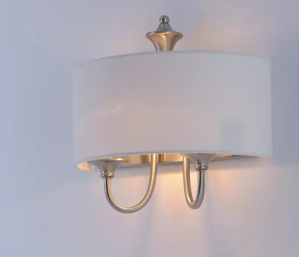 Bongo One Light Wall Sconce in Satin Nickel - Image 3