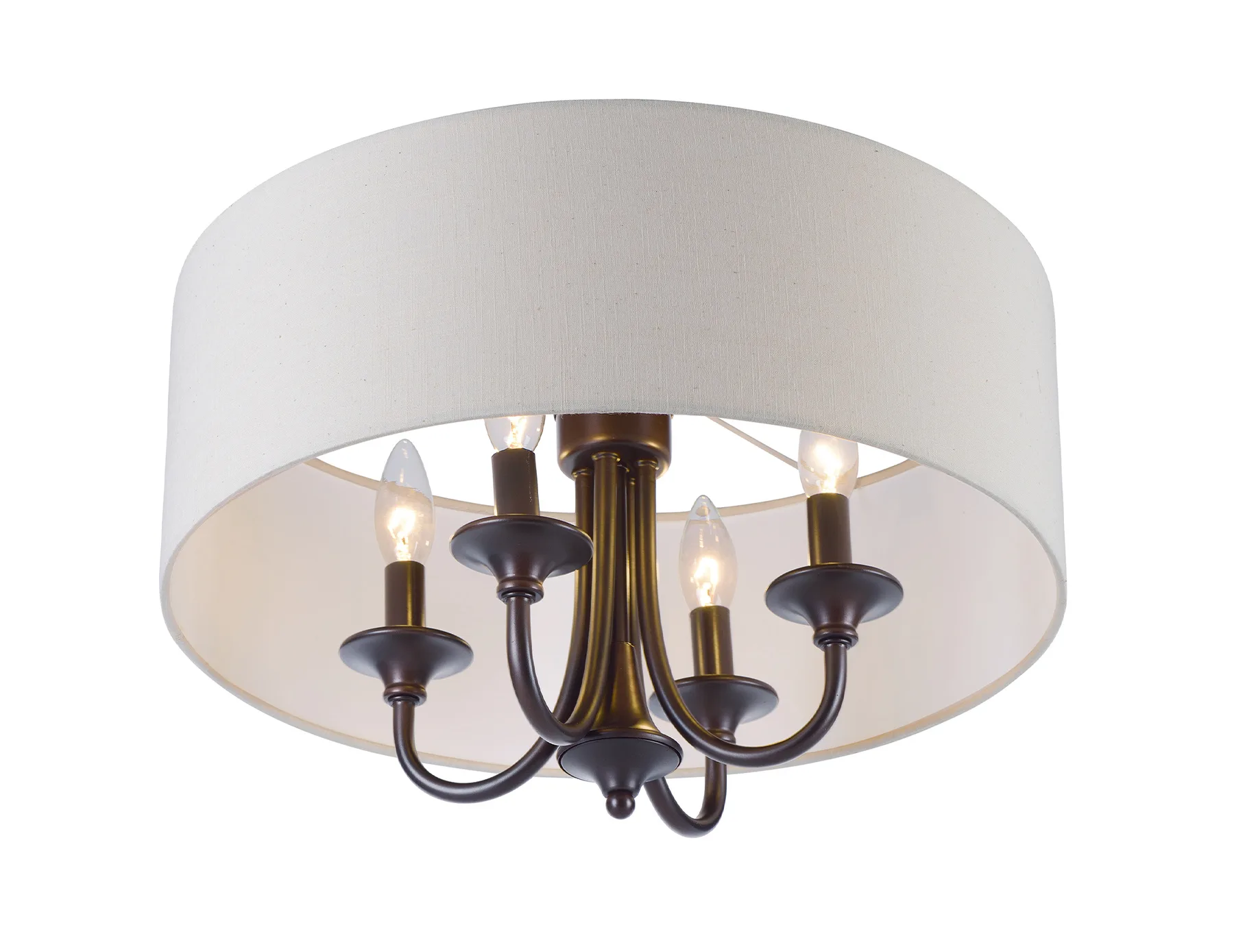 Bongo 4-Light Semi-Flush Mount in Oil Rubbed Bronze