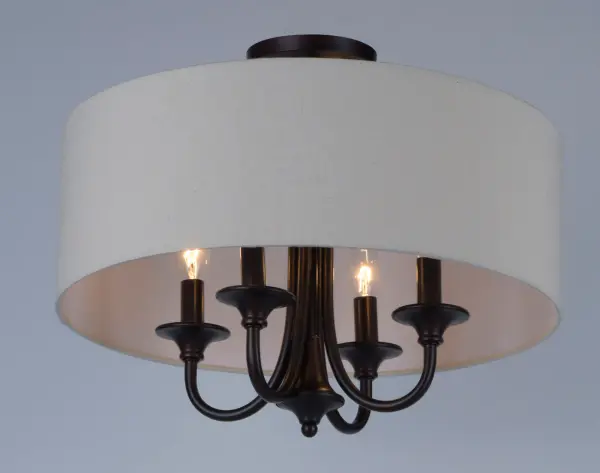 Bongo 4-Light Semi-Flush Mount in Oil Rubbed Bronze - Image 3