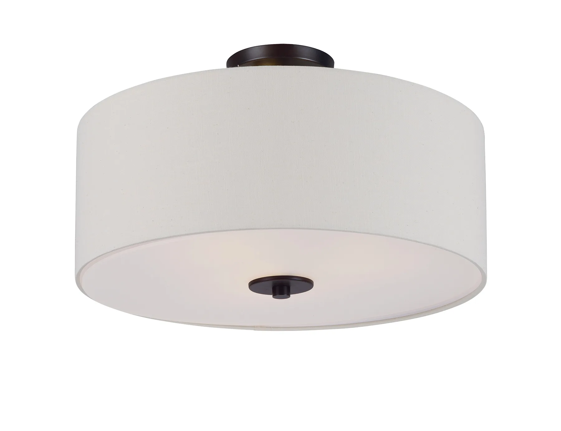 Bongo Three Light Semi-Flush Mount in Oil Rubbed Bronze