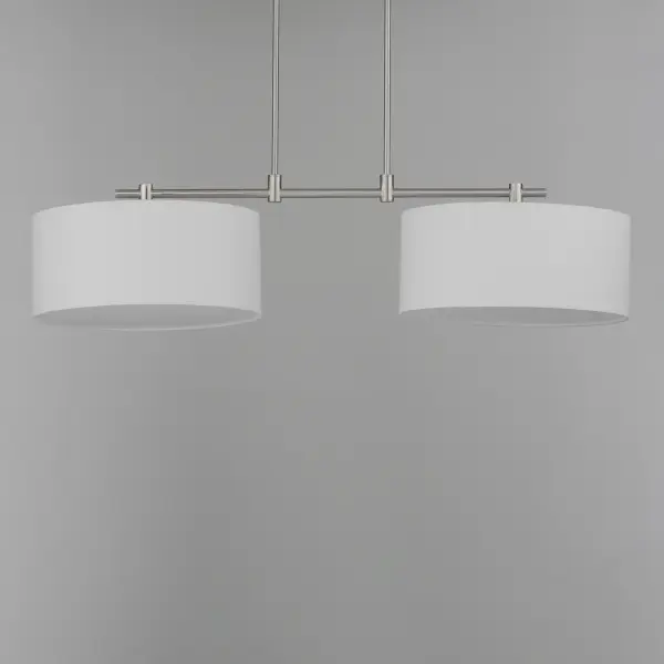 Bongo Two Light Linear Pendant in Satin Nickel - Image 3