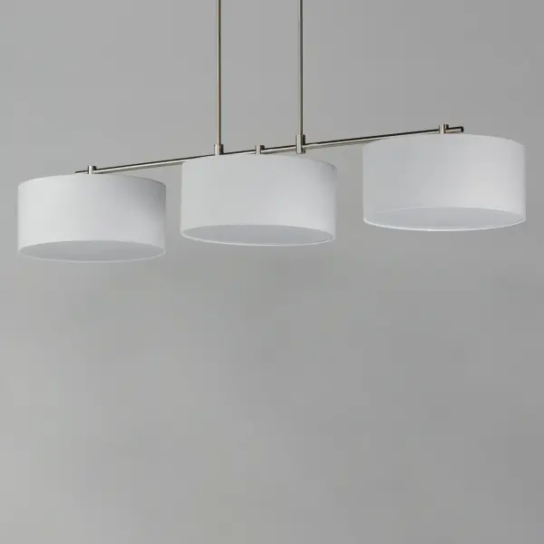 Bongo Three Light Linear Pendant in Satin Nickel - Image 3