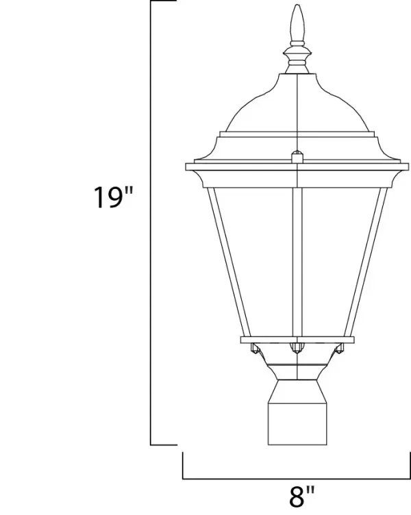 Westlake is a transitional style from Maxim Lighting International in Black, Rust Patina, Empire Bronze, or White finish. - alternate view