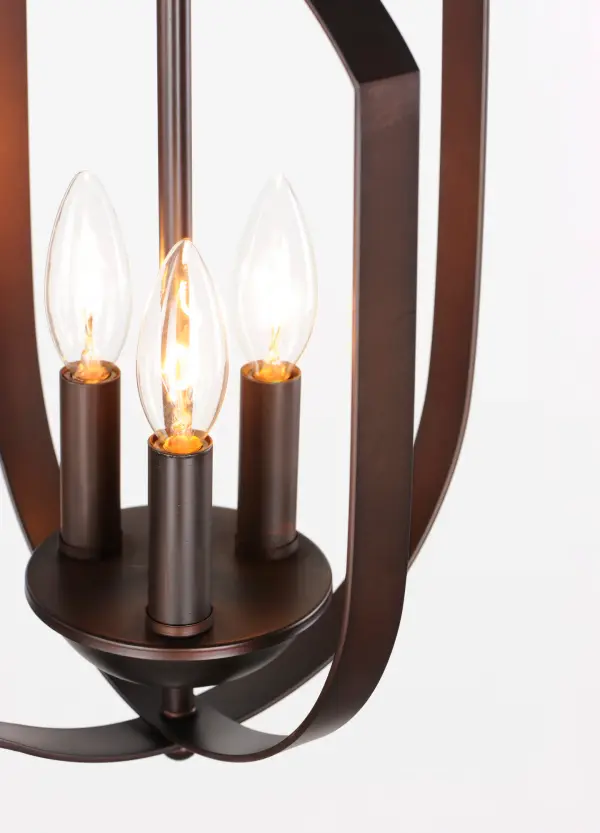 Provident 3-Light Chandelier in Oil Rubbed Bronze - Image 4