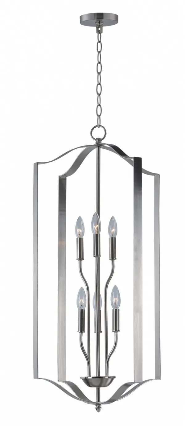 Provident 6-Light Chandelier in Satin Nickel - Image 1
