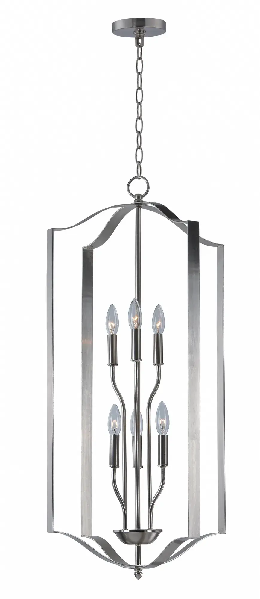 Provident 6-Light Chandelier in Satin Nickel - Image 1