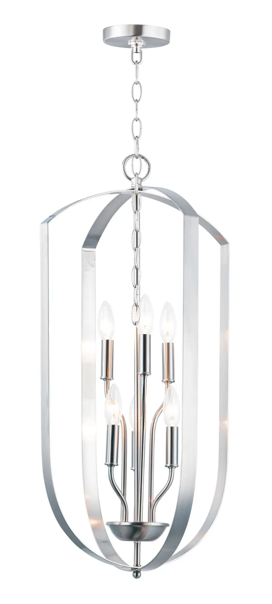 Provident 6-Light Chandelier in Satin Nickel - Image 1