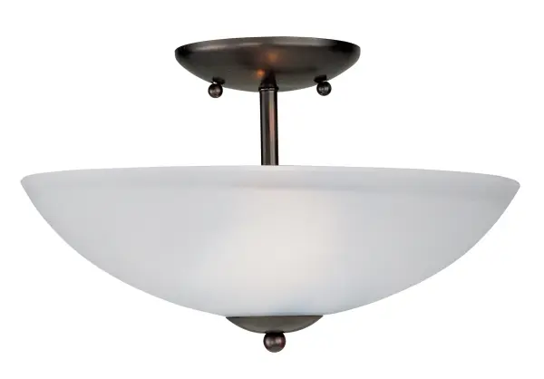 Logan Two Light Semi-Flush Mount in Oil Rubbed Bronze - Image 1