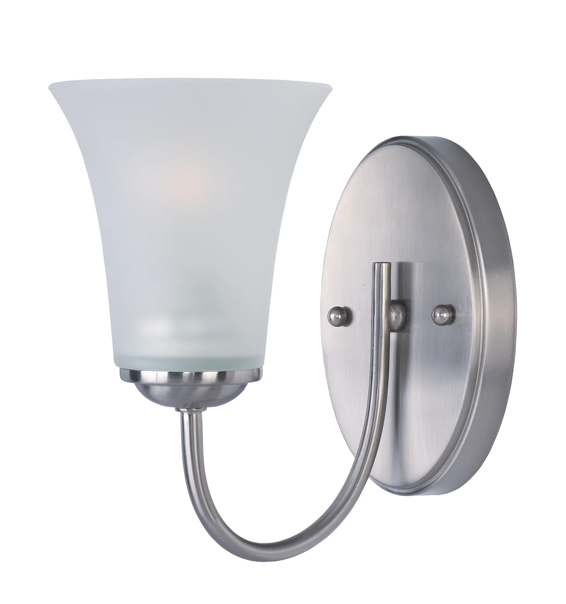 Logan One Light Bath Vanity in Satin Nickel