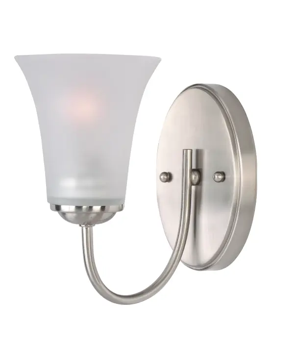 Logan One Light Bath Vanity in Satin Nickel - Image 2
