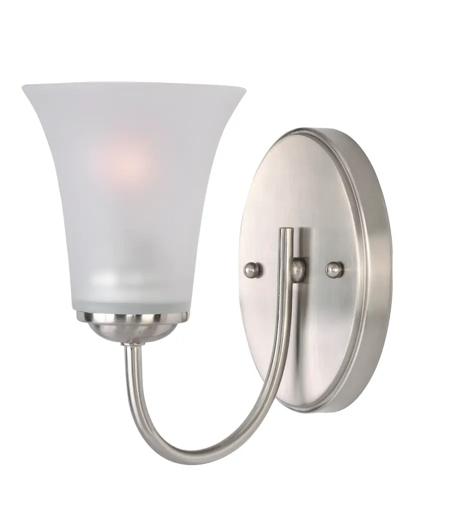 Logan One Light Bath Vanity in Satin Nickel - Image 2