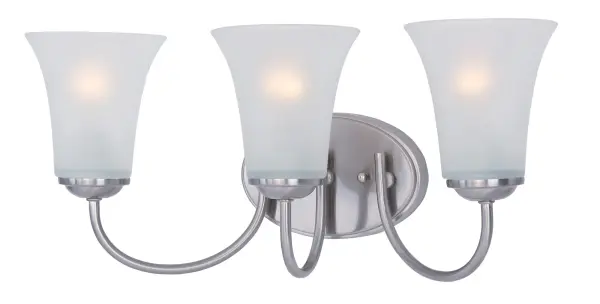 Logan 3-Light Bath Vanity in Satin Nickel - Image 1