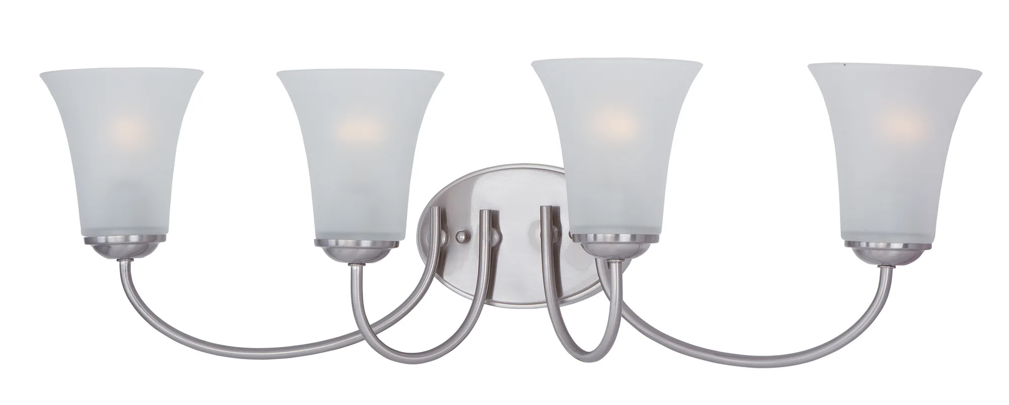 Logan Four Light Bath Vanity in Satin Nickel