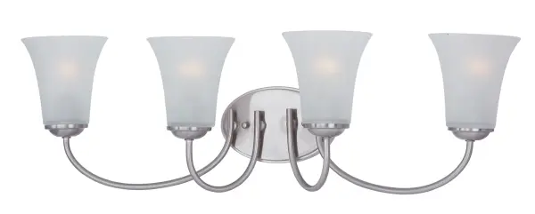 Logan 4-Light Bath Vanity in Satin Nickel - Image 1