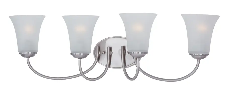 Logan 4-Light Bath Vanity in Satin Nickel - Image 1