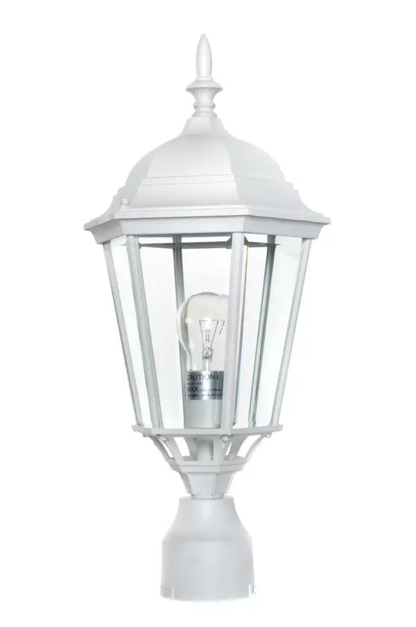 Westlake Outdoor Post Lantern in White - Image 2
