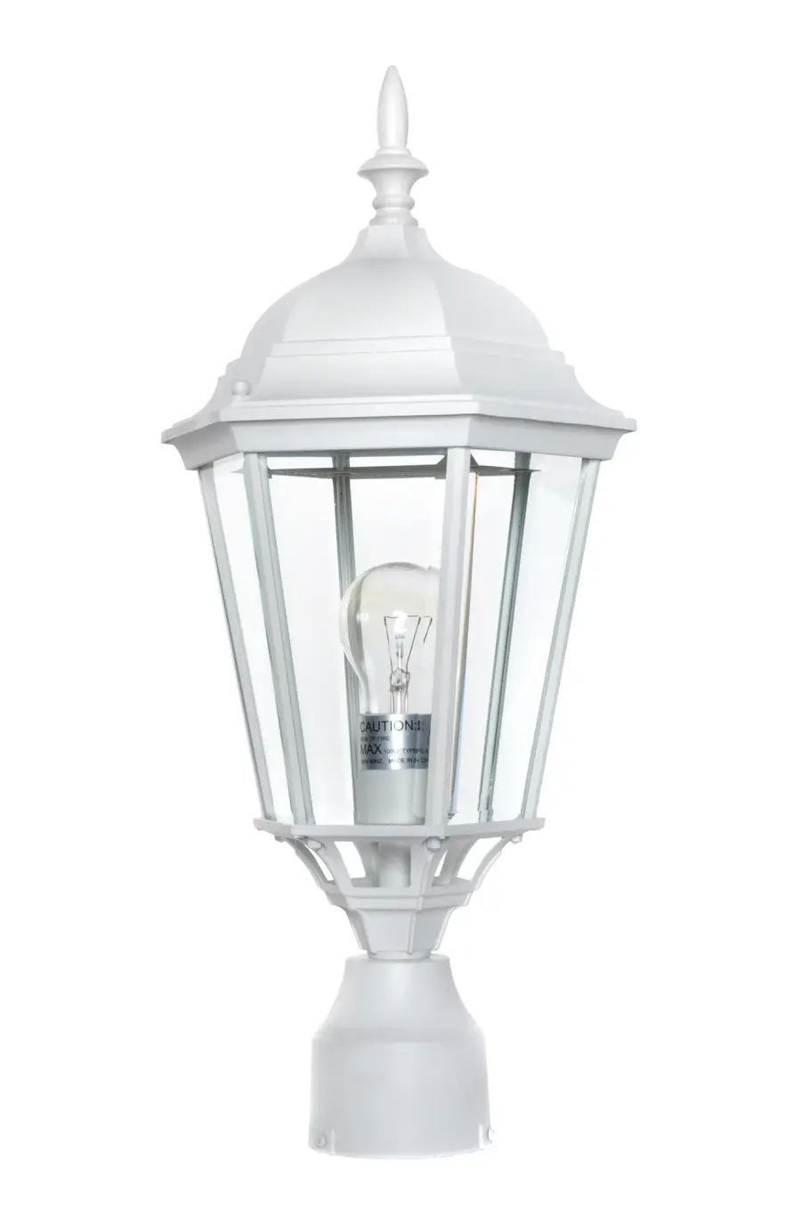 Westlake Outdoor Post Lantern in White - Image 2