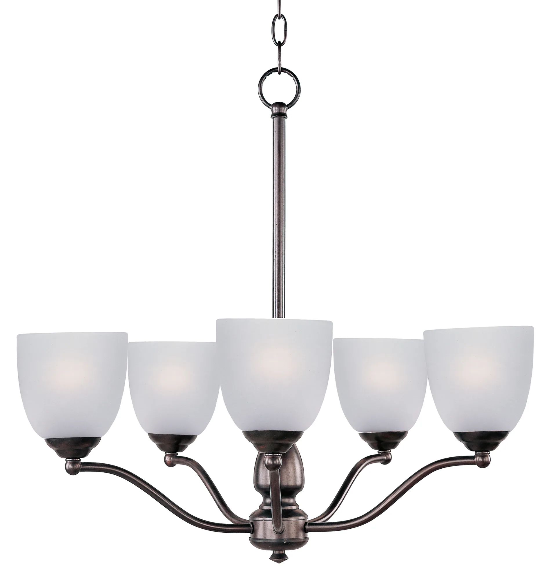 Stefan Five Light Chandelier in Oil Rubbed Bronze