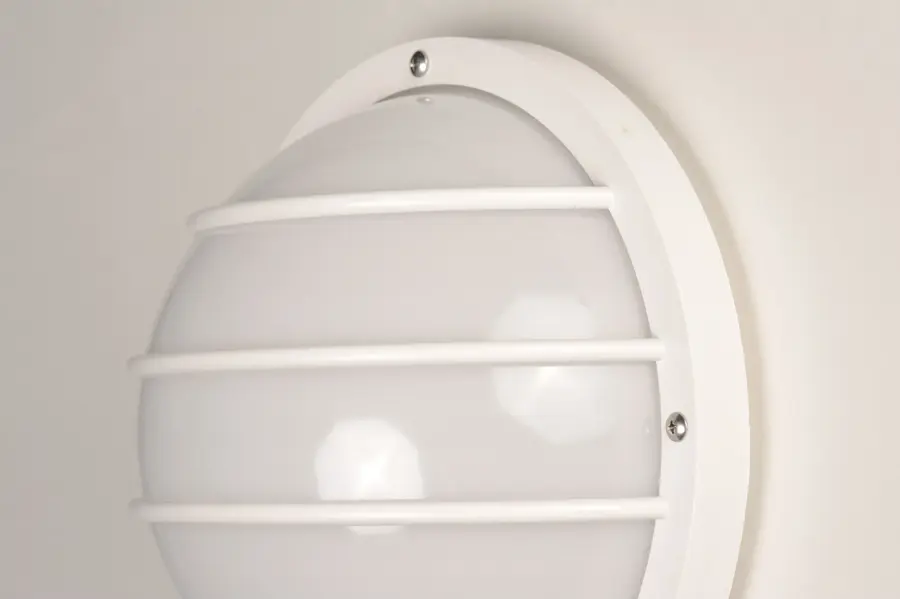 Bulwark Outdoor Wall Lantern in White - Image 2