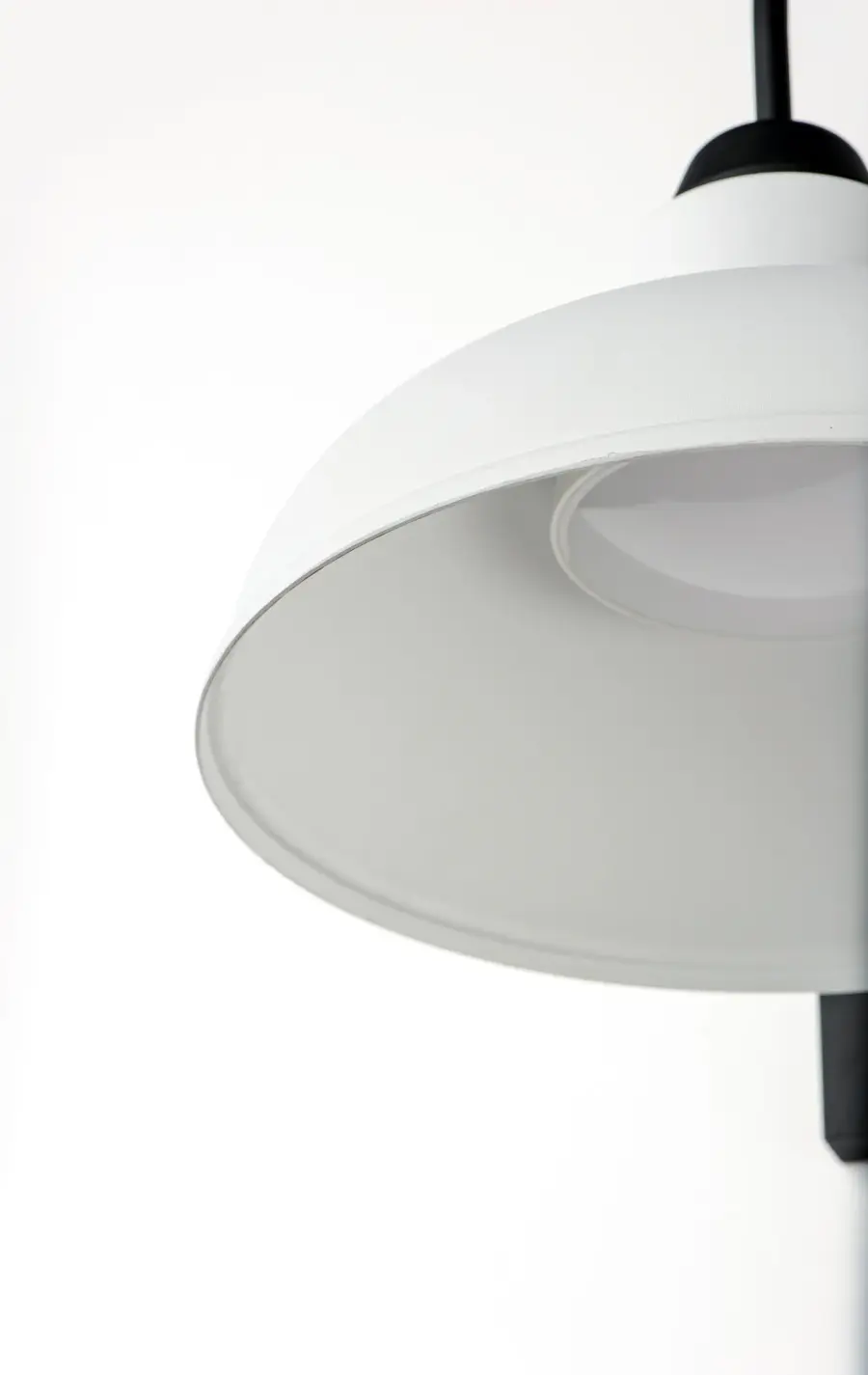 Industrial One Light Outdoor Wall Lantern in White and Black - Image 4