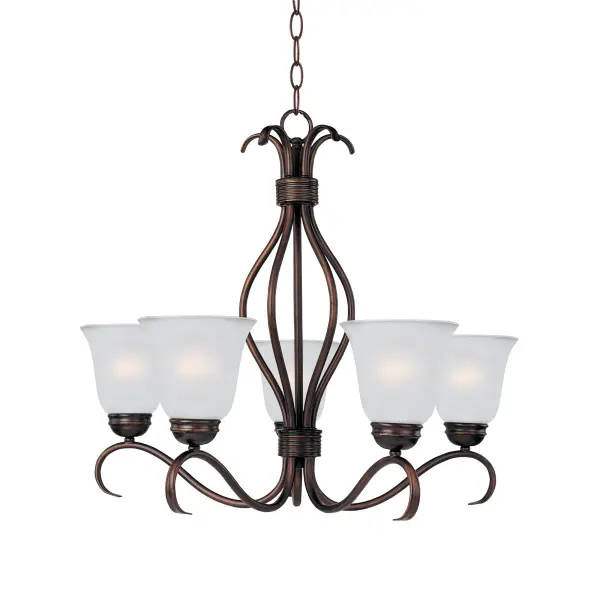 Contemporary collection with sweeping arms and clean lines.  Offered in Frosted glass and Satin Nickel finish or Wilshire glass and Oil Rubbed Bronze finish.