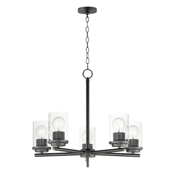 Minimalistic frames in a variety of brilliant finishes with your choice of either frosted or clear glass shades. While its sleek simplicity are modern in design, the Corona perfectly shines in any indoor application or style.