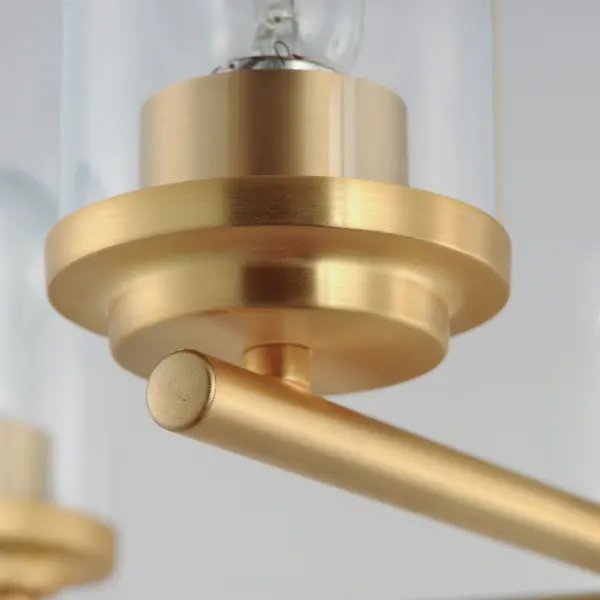 Corona 5-Light Chandelier in Satin Brass - Image 3