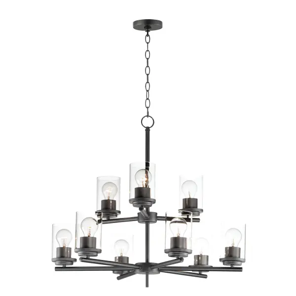 Minimalistic frames in a variety of brilliant finishes with your choice of either frosted or clear glass shades. While its sleek simplicity are modern in design, the Corona perfectly shines in any indoor application or style.