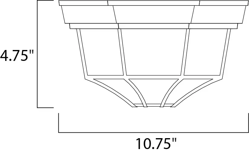 Crown Hill Two Light Outdoor Ceiling Mount in White - Image 2