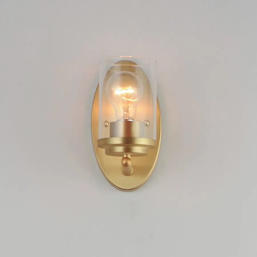 Corona One Light Wall Sconce in Satin Brass - Image 2