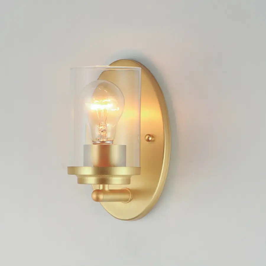 Corona One Light Wall Sconce in Satin Brass - Image 3