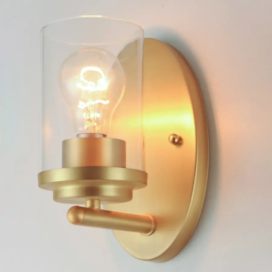 Corona One Light Wall Sconce in Satin Brass - Image 4