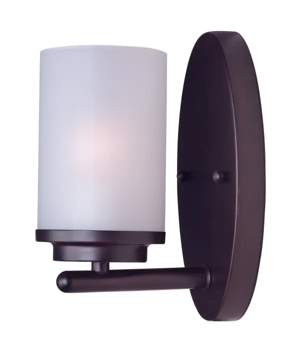 Minimalistic frames in a variety of brilliant finishes with your choice of either frosted or clear glass shades. While its sleek simplicity are modern in design, the Corona perfectly shines in any indoor application or style. Collection: Corona Finish: Oil Rubbed Bronze Glass: Frosted Width: 4.50" Height: 8.25" Weight: 1.21 lb Extension from Wall: 6.00" Wire: 8" Canopy: 4.5"x8.25" Number of Bulbs: 1 Maximum Wattage: 60.00 W Bulb Type: A19 Bulb Base: E26 Medium Light Source: Incandescent Dimmable Voltage: 120.00 V Material: Steel + Glass Safety Listing: cETLus Safety Rating: Damp Manufacturer Warranty: 1 Spec Sheet Instructions Parts Diagram - alternate view