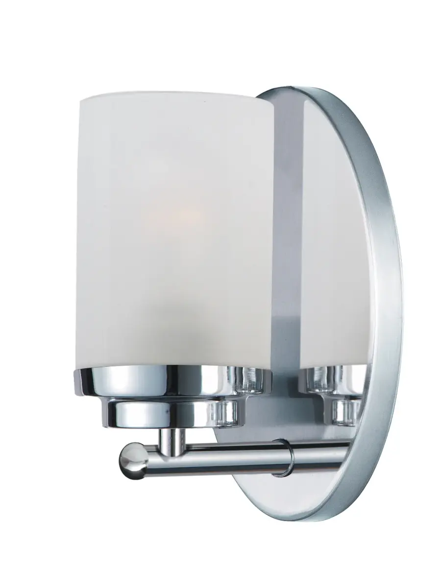 Corona One Light Bath Vanity in Polished Chrome - Image 1