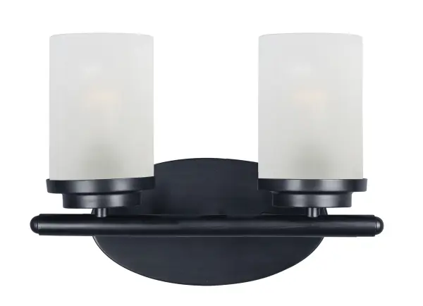 Minimalistic frames in a variety of brilliant finishes with your choice of either frosted or clear glass shades. While its sleek simplicity are modern in design, the Corona perfectly shines in any indoor application or style. Collection: Corona Finish: Black Glass: Frosted Width: 12.00" Height: 9.00" Weight: 2.10 lb Extension from Wall: 6.00" Wire: 8" Canopy: 8.25"x4.5" Number of Bulbs: 2 Maximum Wattage: 60.00 W Bulb Type: A19 Bulb Base: E26 Medium Light Source: Incandescent Dimmable Voltage: 120.00 V Material: Steel + Glass Safety Listing: cETLus Safety Rating: Damp Manufacturer Warranty: 1 Spec Sheet Instructions Parts Diagram