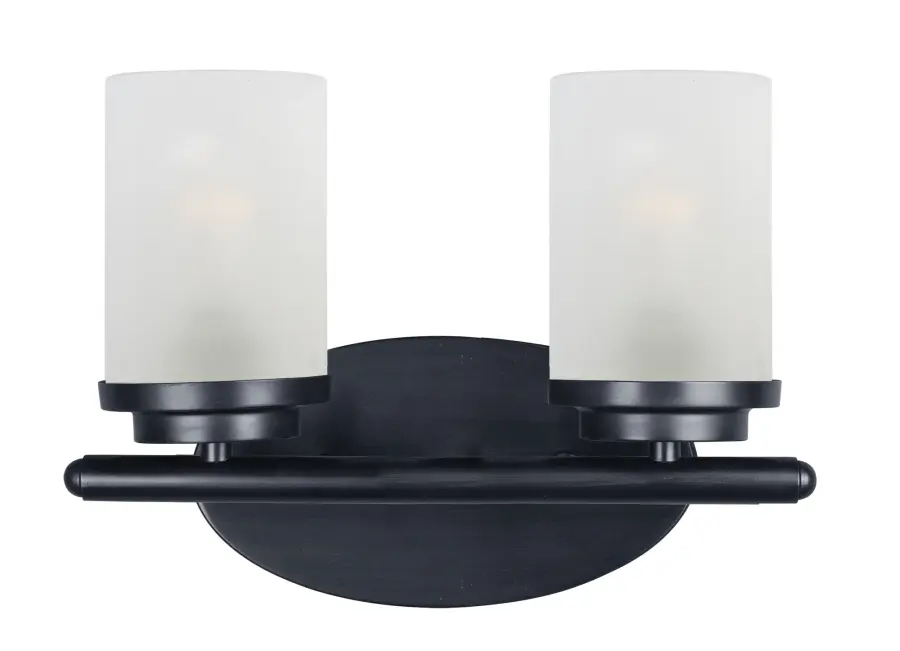 Corona Two Light Bath Vanity in Black - Image 1