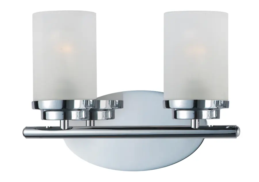 Corona Two Light Bath Vanity in Polished Chrome - Image 1