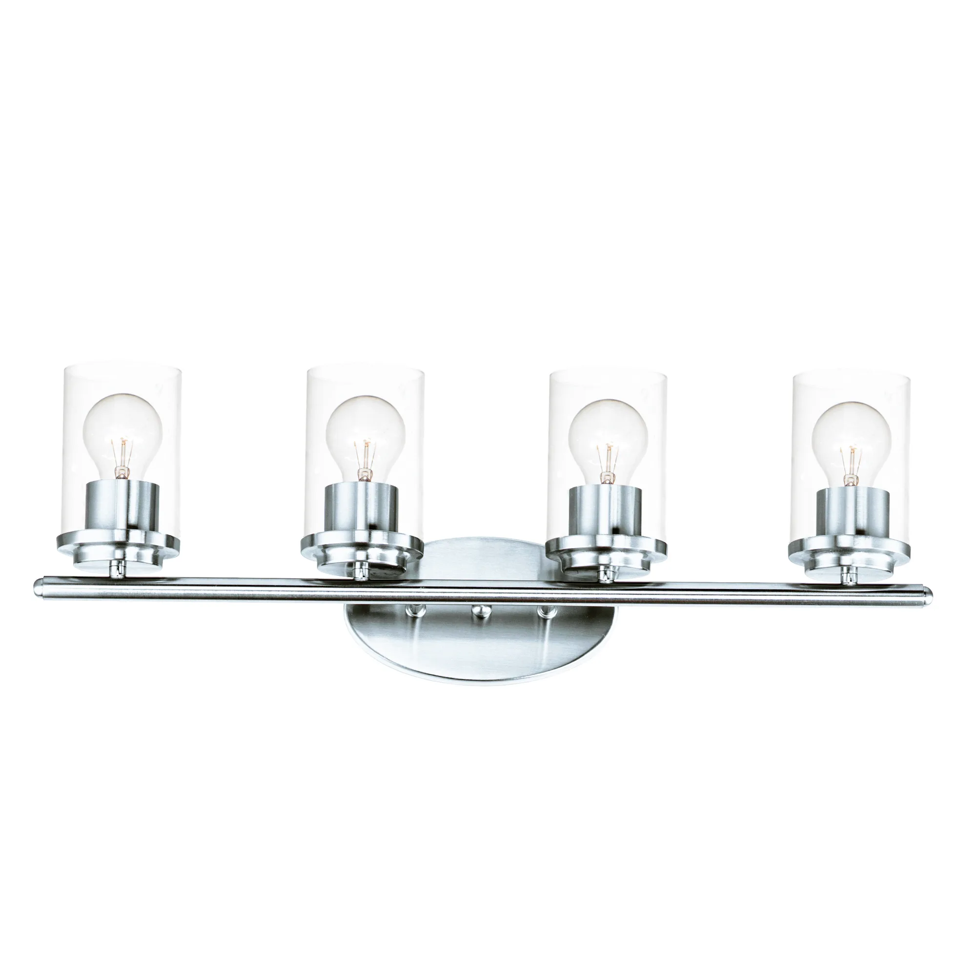 Corona Four Light Bath Vanity in Polished Chrome