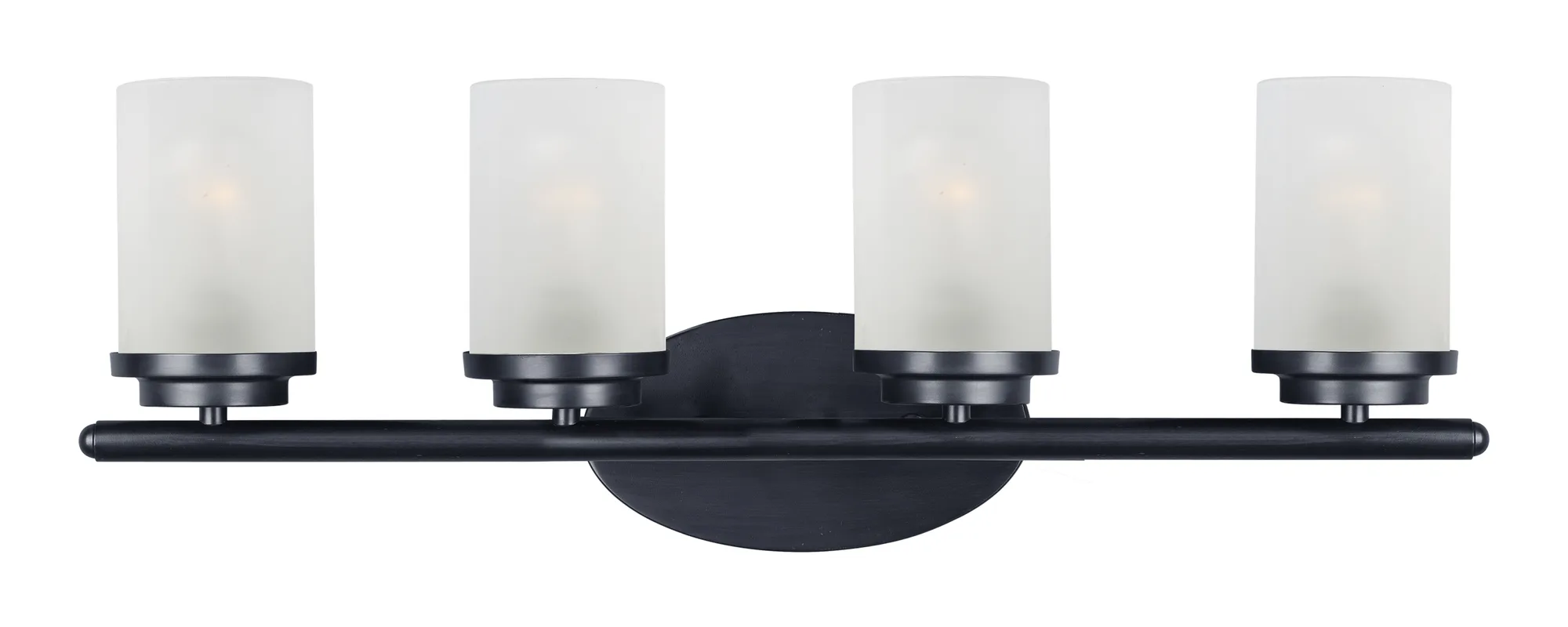 Corona Four Light Bath Vanity in Black