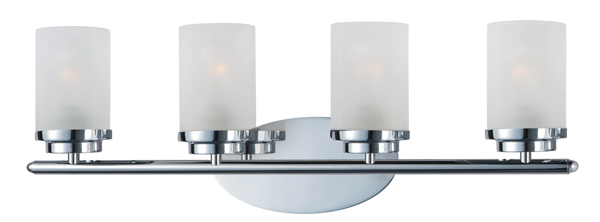 Corona Four Light Bath Vanity in Polished Chrome