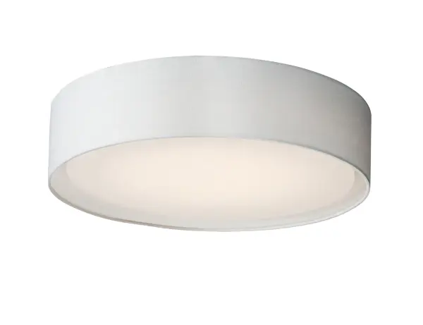 Drum shades in a variety of fabrics and materials are a core lighting offering. Flush mounts, pendants, and ADA sconces are available in options of linen, organza, grasscloth, and sound absorbing grey felt shades. An internal acrylic diffuser, illuminated by an evenly dispersed powerful LED light source, directs light downward and produces an ambient glow inside the outer shade. This lens features a crisp and tidy twist-lock mechanism that eliminates any visible hardware. whether it is put in a residential or commercial context, this collection meets the necessary application needs while adding style to the space. Collection: Prime Width: 20.00" Height: 5.50" Length: 20.00" Weight: 6.31 lb Wire: 6" Canopy: 17.75"x17.75"x1.35" Bulbs Included Number of Bulbs: 5 Maximum Wattage: 6.50 W Bulb Type: PCB Bulb Base: PCB Integrated Light Source: LED Light Output: 2000.00 lm Color Temperature: 3000 K CRI: 90 Rated Average Life: 35000 Voltage: 120.00 V Material: Steel, Acrylic, Fabric Safety Listing: cETLus Safety Rating: Dry LED Manufacturer Warranty: 5 Spec Sheet Instructions Parts Diagram