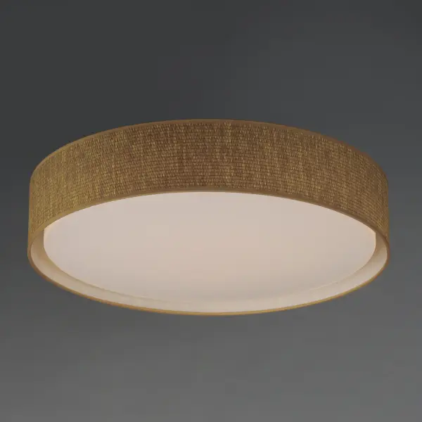 Prime LED Flush Mount - 25" Grasscloth Drum - Image 3