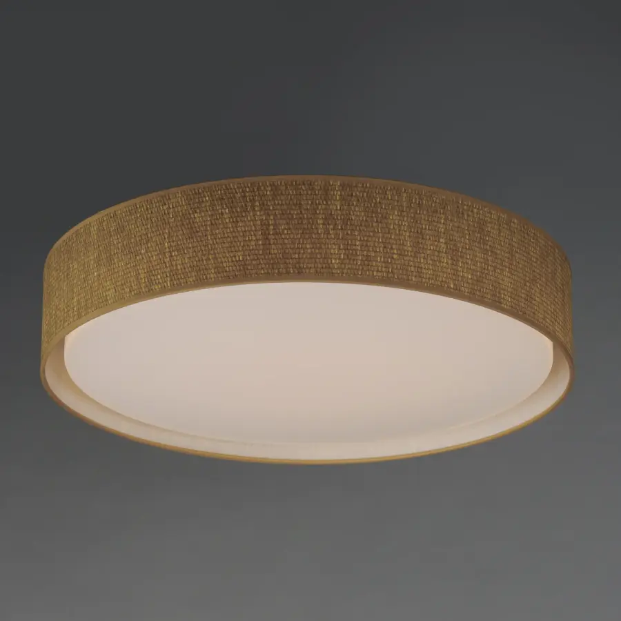 Prime LED Flush Mount - 25" Grasscloth Drum - Image 3