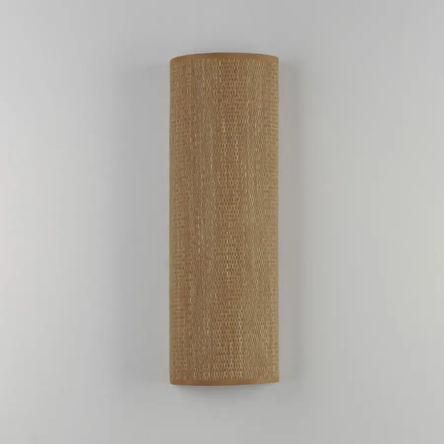 Prime LED Wall Sconce in Grasscloth - Image 2