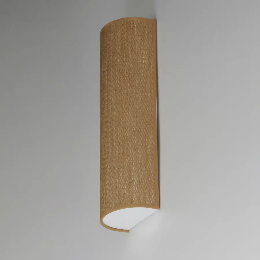 Prime LED Wall Sconce in Grasscloth - Image 4