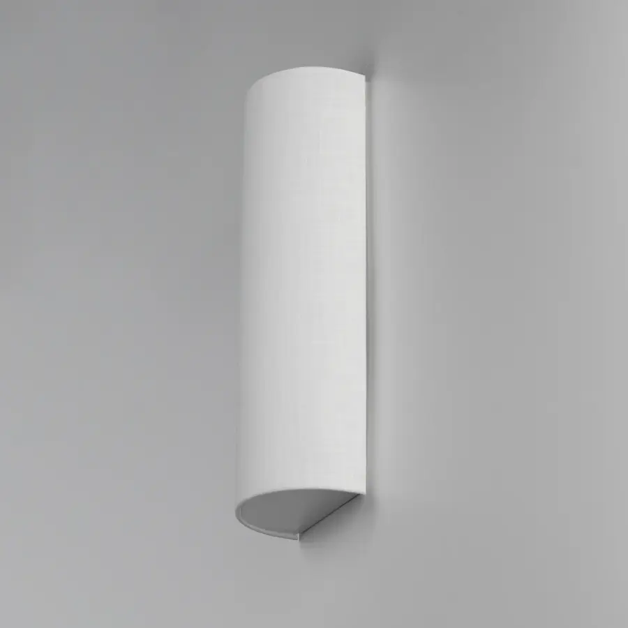Prime LED Wall Sconce in White Linen - Image 4