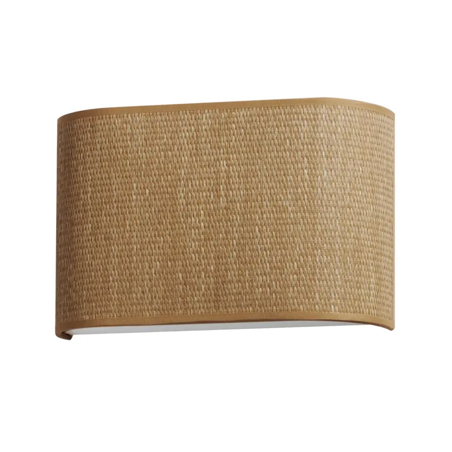 Prime LED Wall Sconce in Grasscloth - Image 1